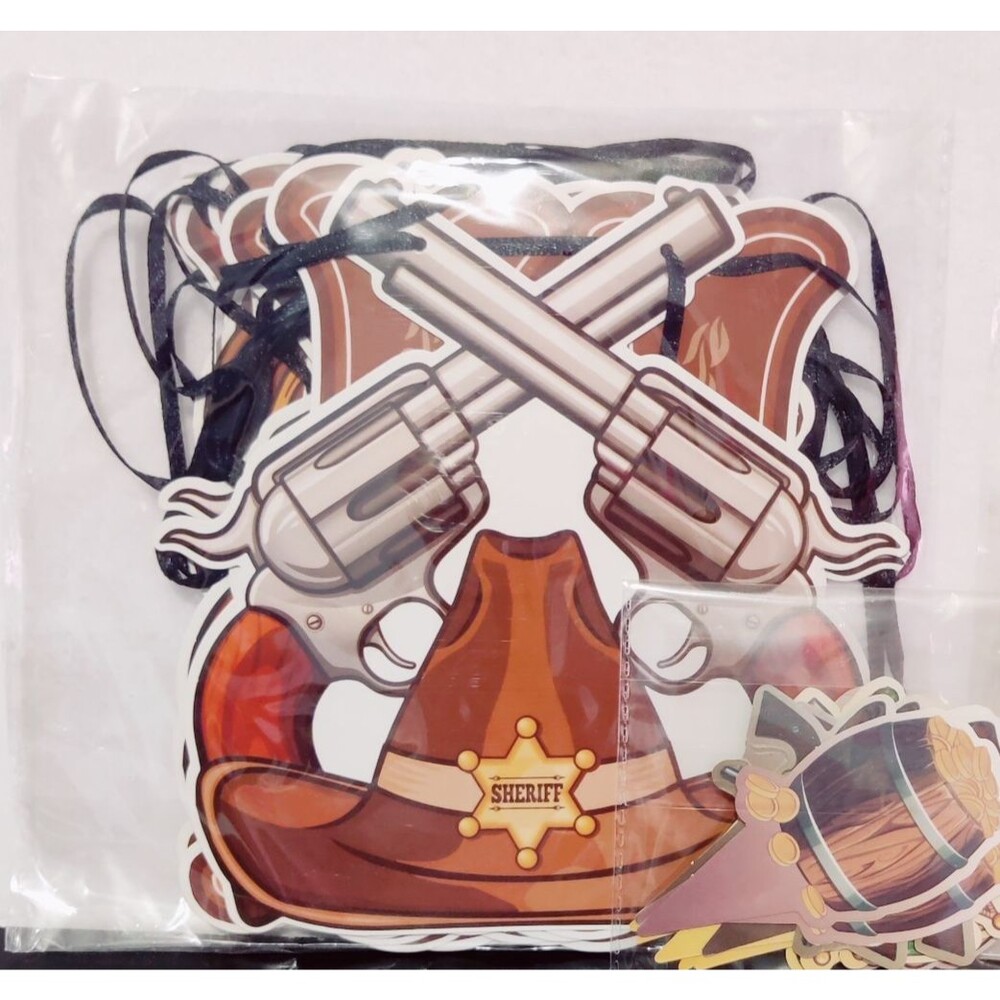 19 Pcs Cowboy Party Decorations Cake Toppers and Banner Western Theme Party NEW